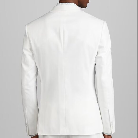 Jos. A. Bank Slim Fit Linen Blend White Suit Jacket - Picture 2 of 4